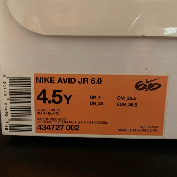Nike Avid Jr. 6.0 Size 4.5Y/Women 6 - Picture 6 of 6